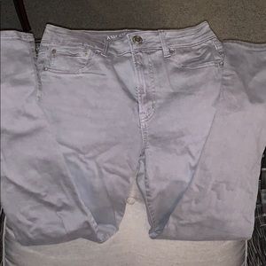 AE grey skinny jeans